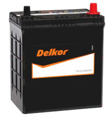 Аккумулятор Delkor 46B19L 40R обр. пол. тонкие клеммы 370A 187x127x220
