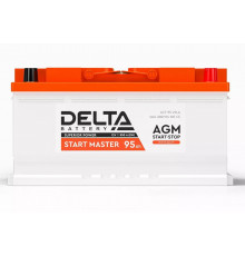 Аккумулятор DELTA START MASTER AGM 95R 850А обр. пол. 353х175х190