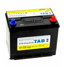 Аккумулятор TAB EFB STOP & GO Asia 70R обр. пол. 680A 260x173x220