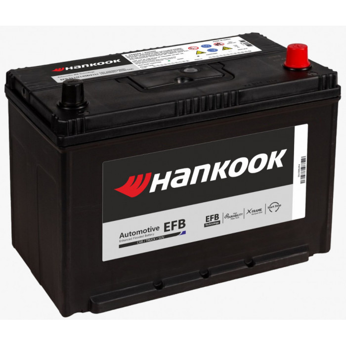Аккумулятор HANKOOK EFB 145D31L 100Ач 850А обр. пол. 302x172x220