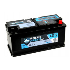 Аккумулятор POLUS ARCTIC AGM 105R обр. пол. 950A 393x175x190
