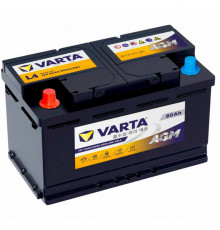 Аккумулятор Varta AGM L4 80L прям. пол. 800A 315x175x190 (580 913 080) for Hyundai Genesis