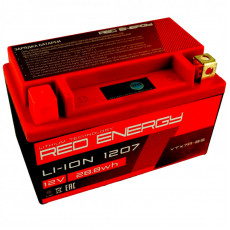 Аккумулятор для мототехники Red Energy LI-ION 1207 3Ач 130A прям. пол. 150x86x94 (YTZ10S, YTX7A-BS)