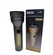 Светодиодный фонарик H-857 LED+COB micro USB