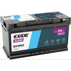 Аккумулятор EXIDE Start-Stop AGM 96R обр. пол. 850А 353x175x190 (EK960) France
