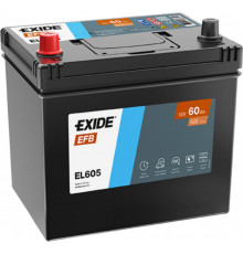 Аккумулятор EXIDE EFB D23 60L прям. пол. 520А 232x173x220 (EL605) France