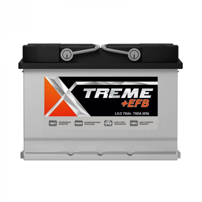 Аккумулятор XTREME +EFB L3 78R обр. пол. 790A 278x175x190