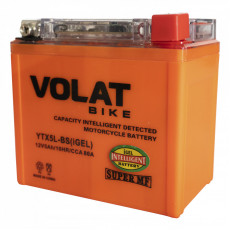 Аккумулятор для мототехники VOLAT iGEL YTX5L-BS 5Ач 80А обрат. пол. 113x70x106 (YTX5L, EB5-3)