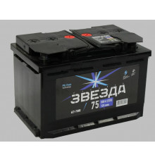 Аккумулятор РУССКАЯ ЗВЕЗДА 75R обр. пол. 550A 278x175x190