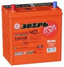 Аккумулятор Зверь Asia 38L прям. пол. 440А 187х128х225
