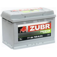 Автомобильный аккумулятор Zubr Premium LB3 77R+ 730А обр. пол. 278x175x175