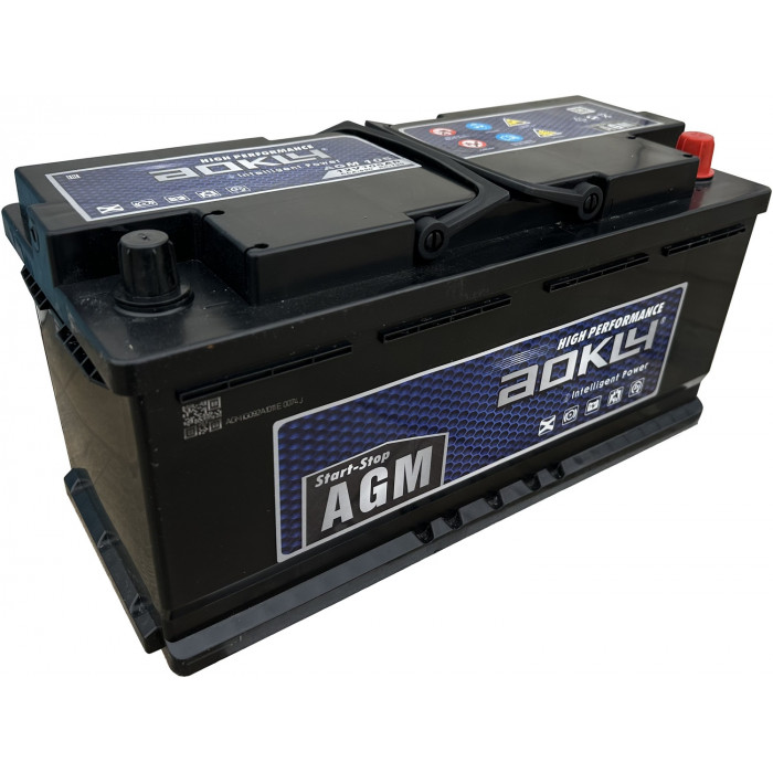 Автомобильный аккумулятор Aokly AGM 6CT-105.0 L6 105 А/ч 890А обр. пол. 393x175x190