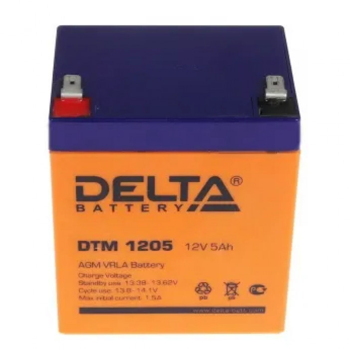 Аккумулятор для ИБП DELTA DTM 1205 12В 5 Ач 90x70x101
