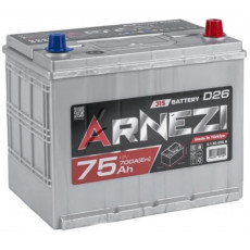 Автомобильный аккумулятор Arnezi JIS SMF 75R+ D26L EN 700А  обр. пол. 260x173x220