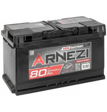 Автомобильный аккумулятор Arnezi AGM Start-stop 6CT-80.0 R+ L4 EN 800А обр. пол. 315x175x190
