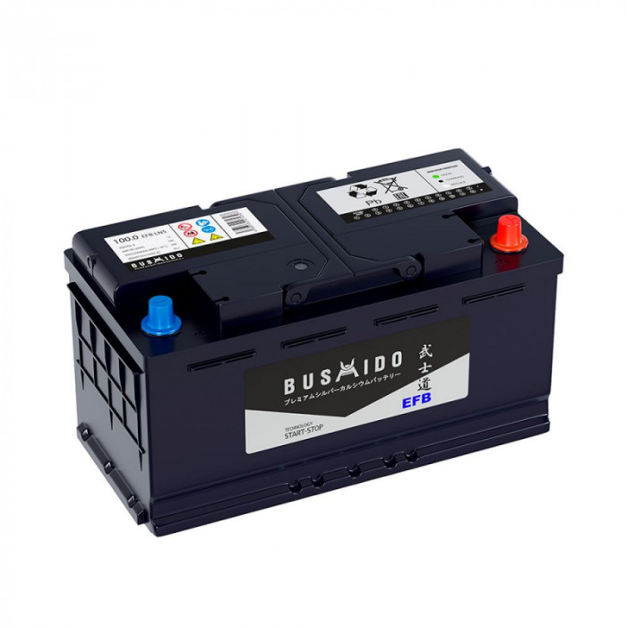 Аккумулятор BUSHIDO EFB L5 100R обр. пол. 900А 353x175x190