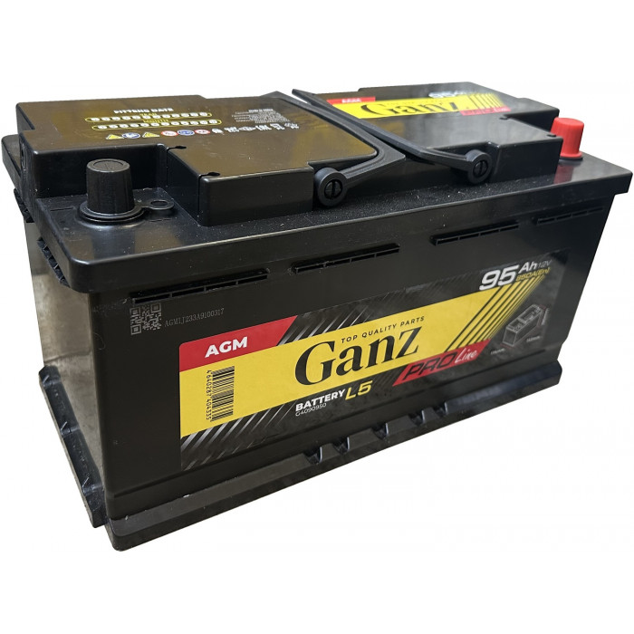 Автомобильный аккумулятор GANZ PRO-Line AGM 95R+ L5 EN 850А обр. пол. 353x175x190