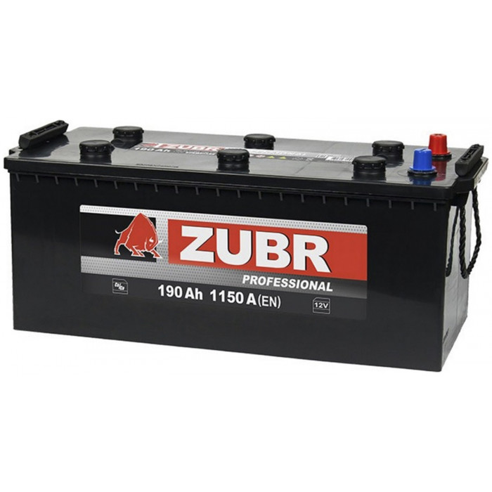 Грузовой аккумулятор Zubr Professional 190 А/ч 1150А пр. пол. 510x218x225