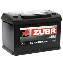 Автомобильный аккумулятор Zubr Ultra L2 60L 600А пр. пол. 242x175x190