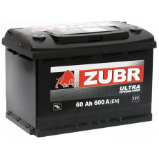 Автомобильный аккумулятор Zubr Ultra L2 60L 600А пр. пол. 242x175x190