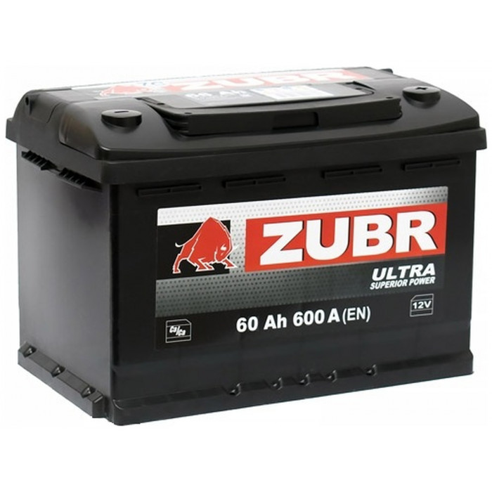 Автомобильный аккумулятор Zubr Ultra L2 60L 600А пр. пол. 242x175x190
