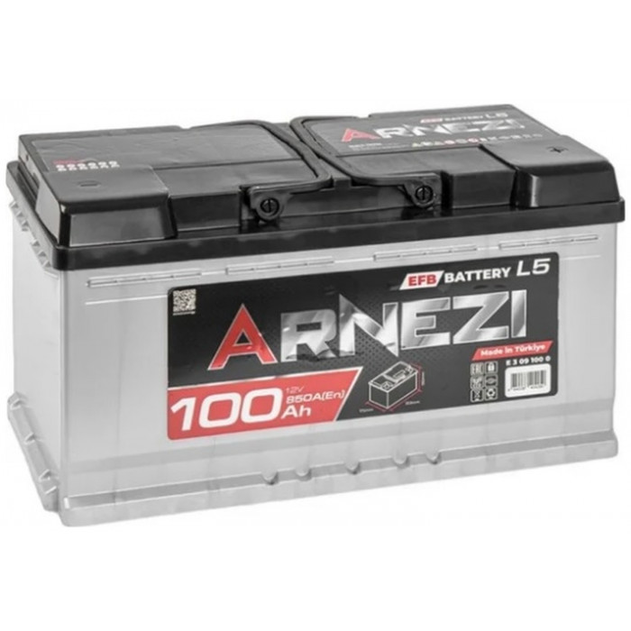 Автомобильный аккумулятор Arnezi EFB Start-stop 100R+ L5 EN 850А обр. пол. 353x175x190