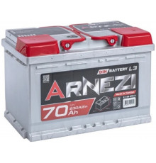 Автомобильный аккумулятор Arnezi DIN SMF 70R+ L3 EN 630А  обр. пол. 278x175x190