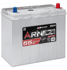 Автомобильный аккумулятор Arnezi JIS SMF 55R+ B24L EN 480А обр. пол. 238x128x220
