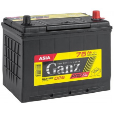 Автомобильный аккумулятор GANZ PRO-Line JIS 75R+ D26 EN 700А обр. пол. 260x173x220