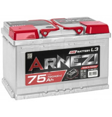 Автомобильный аккумулятор Arnezi DIN SMF 75L+ L3 EN 720А  пр. пол. 278x175x190