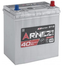 Автомобильный аккумулятор Arnezi JIS SMF 40R+ NS40 B19L EN 340А  обр. пол. 187x127x220