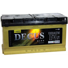 Аккумулятор DECUS 110L прям. пол. 1000A 353x175x190