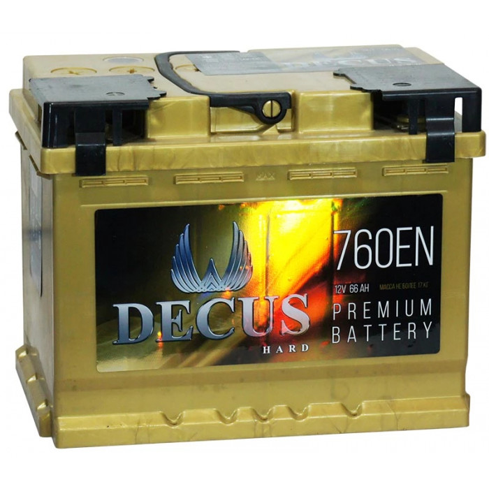 Аккумулятор DECUS 66L прям. пол. 760A 242x175x190