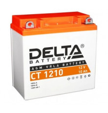 Аккумулятор Мото DELTA CT 1210 10Ач 100A прям. пол. 137x77x135 (YB9A-A, YB9-B, 12N9-4B-1)