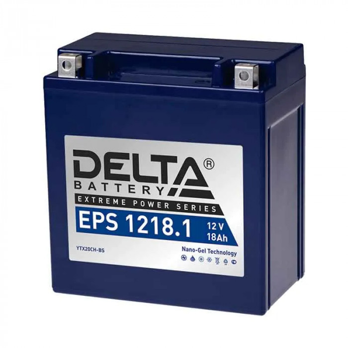 Аккумулятор DELTA EPS 1218.1 18Ач 230A прям. пол. NANO-GEL 151x87x161 (YTX20СH-BS)