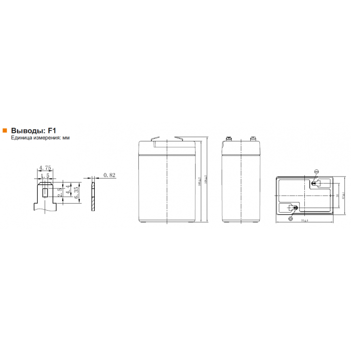 Аккумулятор Leoch DJW6-4