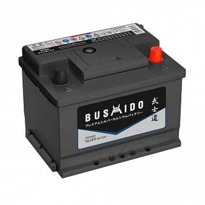 Аккумулятор BUSHIDO SILVER 62R обр. пол. низкий 600А 242x175x175