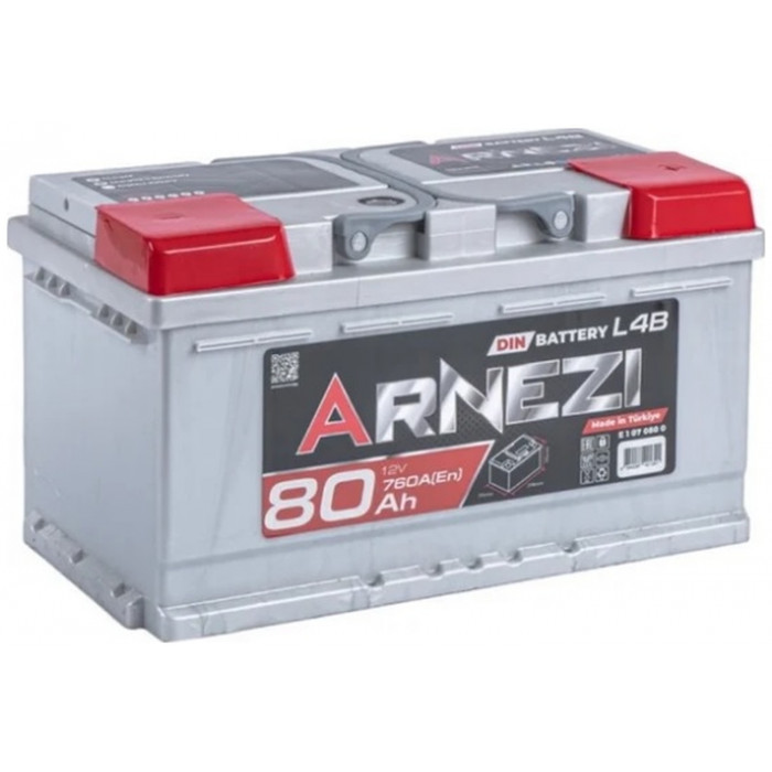 Автомобильный аккумулятор Arnezi DIN SMF 80R+ LB4 EN 760А обр. пол. 315x175x175