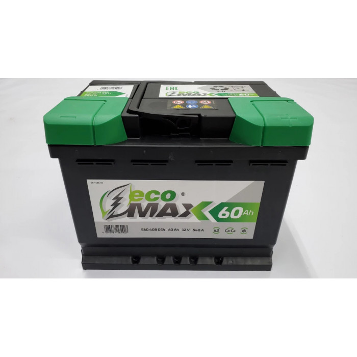 Аккумулятор ECOMAX 60L прям. 540A 242x175x190