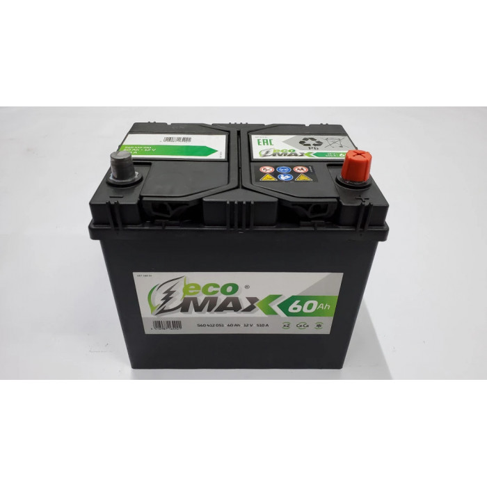 Аккумулятор ECOMAX Asia 60R обр. пол. 510A 232x173x220