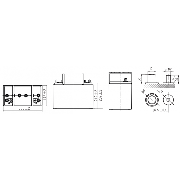 Аккумулятор WBR EVX12-115C2