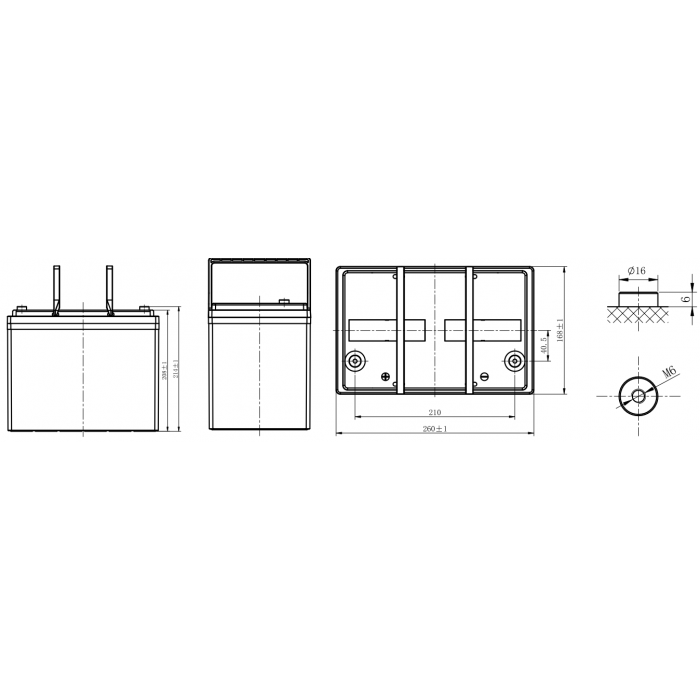 Аккумулятор WBR EVX12-75C
