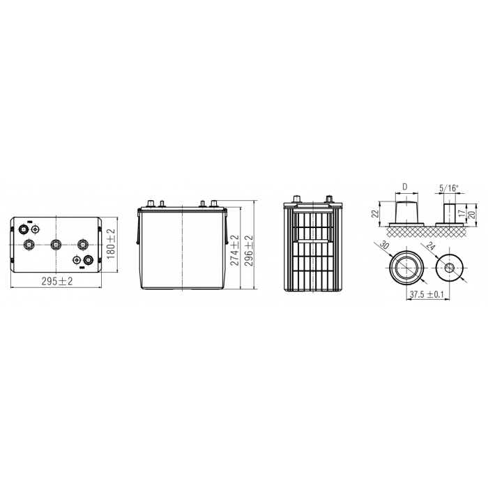 Аккумулятор WBR EVX6-275C2