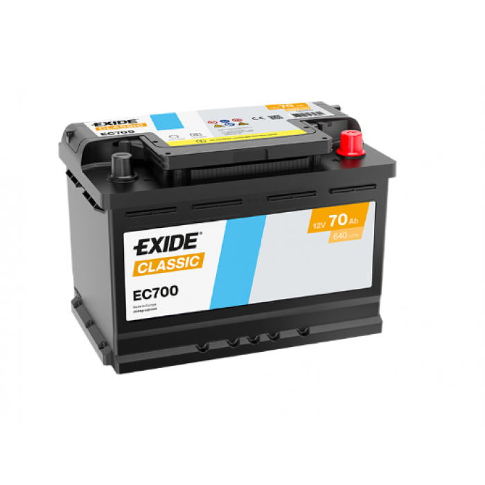 Аккумулятор EXIDE Classic EC700 70R обр. пол. 740A 278x175x190