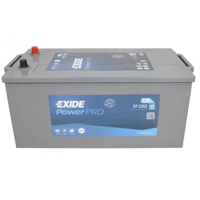 Аккумулятор EXIDE power pro 235R обр. пол. 1300А 518x279x240