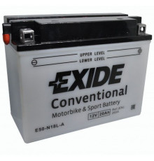 Аккумулятор EXIDE CONVENTIONAL E50-N18L-A 20Ач 260A обр. пол. 205x90x162