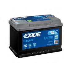 Аккумулятор EXIDE Excell EB740 74R обр. пол. 680А 276x175x190
