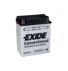 Аккумулятор EXIDE CONVENTIONAL EB12A-A 12Ач 165A прям. пол. 134x80x160