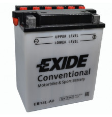 Аккумулятор EXIDE CONVENTIONAL EB14L-A2 14Ач 145A обр. пол. 134x89x166