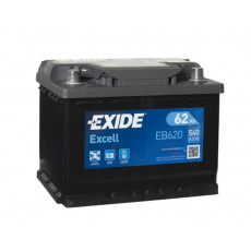 Аккумулятор EXIDE Excell EB620 62R обр. пол. низкий 540А 242x175x190